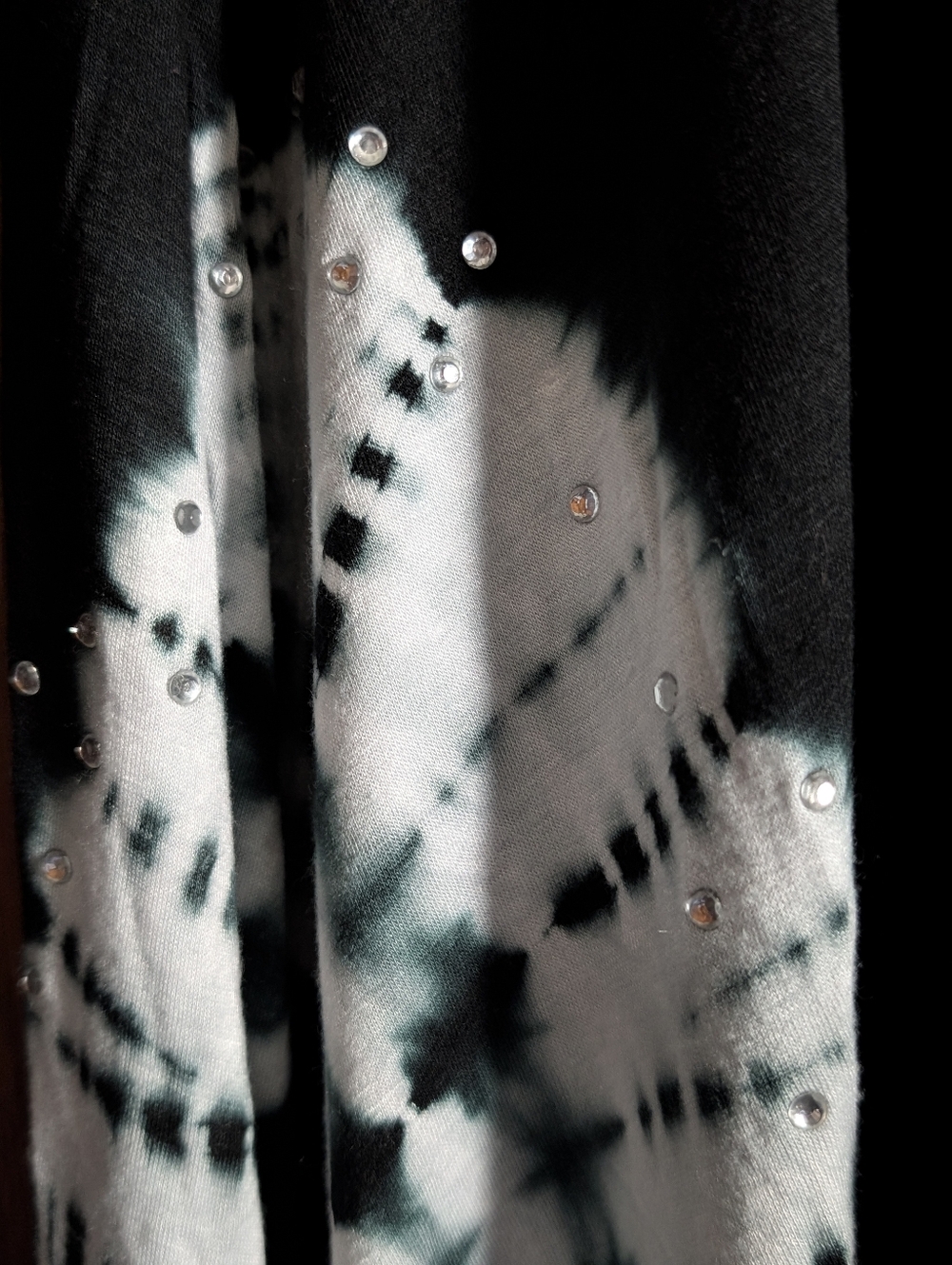 Avenue Black And White Tie-Dye Pattern Maxi Skirt Size 2X (22/24) - Picture 6 of 11